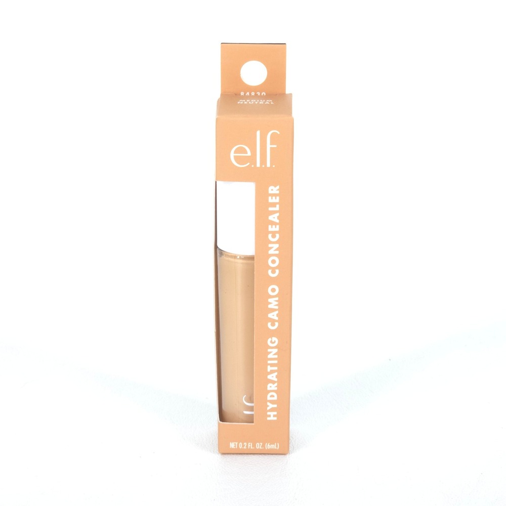 e.l.f. Hydrating Camo Concealer Medium Neutral 84830 Full Coverage Elf Satin NEW